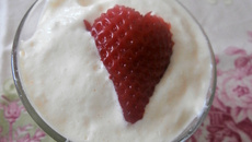 Tiramisu aux fraises au parfum de thé