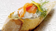 Tartines de saumon fumé
