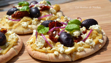 Pains pita à la grecque comme une pizza !