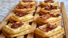 Tuc à l'emmenthal et au lard fumé