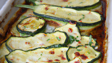 Gratin de courgettes au grill