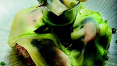 Ravioles de Dolwen aux huîtres