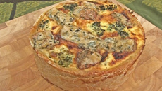 Tarte aux brocolis et Fourme d'Ambert