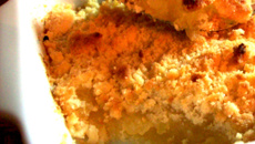 Crumble aux pommes et au miel