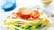 Mille-feuilles fraîcheur pommes vertes et Reblochon