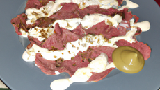 Carpaccio de bœuf et sa mayonnaise maison