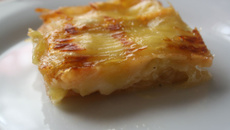 Tarte tatin courgette brie-miel
