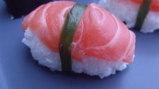 Sushis chèvre, concombre et saumon