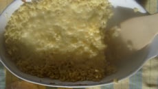 Gratin de pâte aux lardons