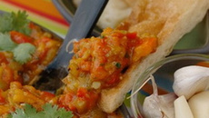 Caviar de poivrons à la coriandre et au cumin