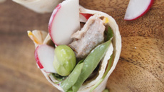 Wrap de printemps à l'agneau