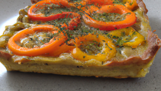 Tarte aux poivrons végétarienne