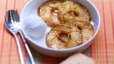 Ananas rôti rhum-gingembre