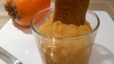 Compote originale à la pomme et kaki