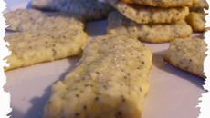 Petits biscuits citron/pavot