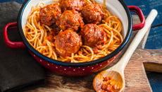 Spaghettis aux boulettes de viande