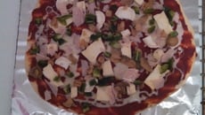 Pizza fromage/poivron/champignon