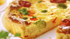 Tarte brocolis et tomates