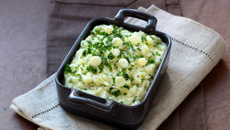 Purée de pommes de terre à la ciboulette