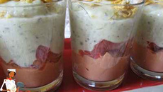 Duo de mousses courgettes tomates