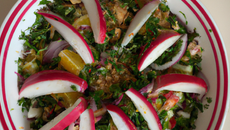Salade tunisienne et sa vinaigrette