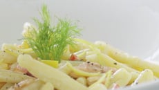 Caserecce au saumon et poivrons