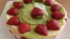 Fraisier à la pâte d'amandes