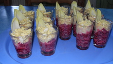 verrine apéro à la betterave