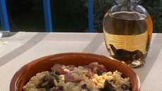 Risotto aux morilles et gésiers confits