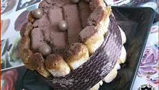 Charlotte chocolat et vanille