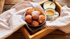 Beignets de semoule à l'orange
