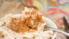 Riz au lait aux raisins