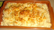 Gratin de chou-fleur au gruyère et à la béchamel