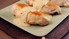 Filet de poulet jaune fermier sauce Livarot AOP