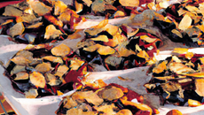 Florentins aux amandes et chocolat au lait