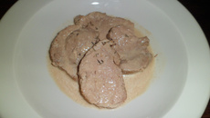 Filet mignon à la crème d'ail