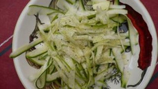 Carpaccio de courgettes