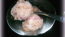 Sorbet marbré banane nutella