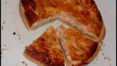 Quiche au saumon légérement épicée