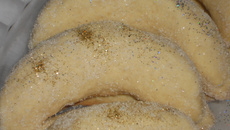 Petits croissants à la noix de coco