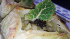 Pavés d'églefin au chou