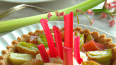 Tartelette à la rhubarbe