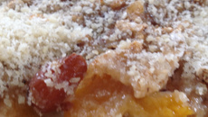 Crumble aux prunes super light