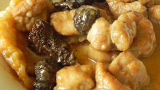 Ris d'agneau à la crème de morilles