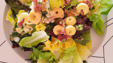 Salade landaise au saint marcellin