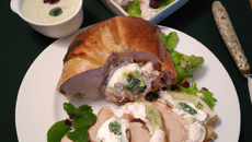 Rôti de dinde au roquefort