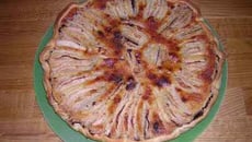 Tarte aux poires et chocolat fondu