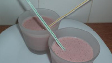 Milk shake fraise kiwi