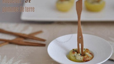 Bouchées apéritives de pommes de terre, Roquefort, ricotta et estragon