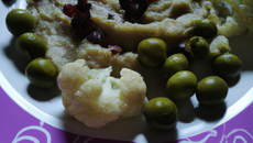 Purée au chou et olives